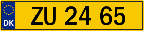 Trailer License Plate
